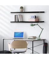 Sorbus Pack 47 x 9.25 Inch Wall Mounted Floating Shelves