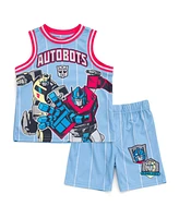 Transformers Mesh Jersey Athletic Tank Top and Basketball Shorts Outfit Set