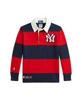 Polo Ralph Lauren Toddler and Little Boys Yankees Rugby Shirt