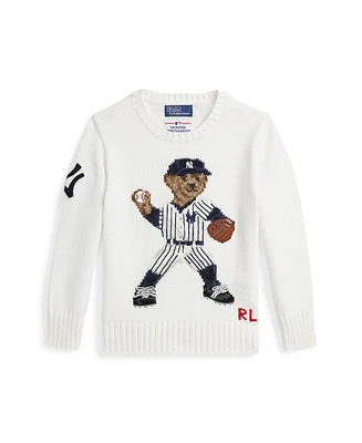 Polo Ralph Lauren Toddler and Little Boys Yankees Bear Sweater