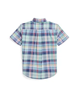 Polo Ralph Lauren Toddler and Little Boys Plaid Oxford Short-Sleeve Shirt