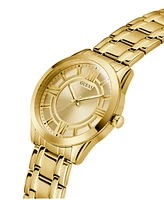 Guess Men's Analog Gold-Tone Stainless Steel Watch, 44mm