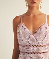 Arose Studio, Inc Women's Eartha Tiered Lace Midi Dress