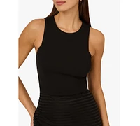Adrianna by Papell Women's Shadow Stripe Sleeveless Sheath Dress