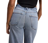 Good American Women's Waist Palazzo Cropped Jeans