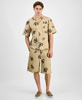 Hugo by Boss Men's Elligino Relaxed-Fit Stretch Floral Button-Down Camp Shirt