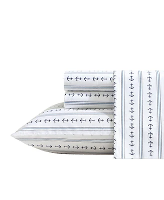 Closeout! Nautica Cotton Percale 3-Piece Sheet Set, Twin Xl