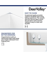 DeerValley 30" L x 20" W Single Bowl Fireclay Farmhouse Kitchen Sink with Bottom Grid and Strainer Drain