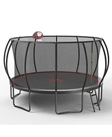 16FT trampoline Pumpkin- Black Red