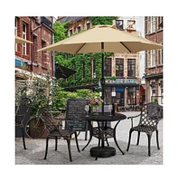 Yaheetech Set of 2 Outdoor Cast Aluminium Bistro Chairs