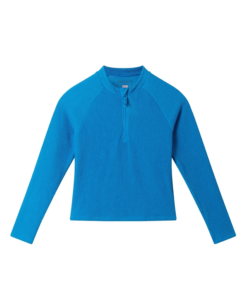 Toddler/Child Girls Blue Long Sleeve Rashguard