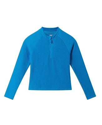 Toddler/Child Girls Blue Long Sleeve Rashguard