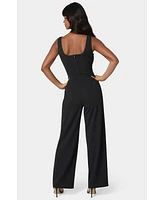 bebe Women's Corset Jumpsuit