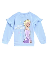 Disney Minnie Mouse Frozen Princess Fleece Sweatshirt and Leggings Outfit Set