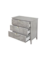 3 Drawers Nightstand Storage Cabinet with Drawers Bedside Table End Table Chest of Drawers Bedroom Closet Dressers