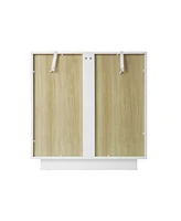 Storage Cabinet with Acrylic Door for Living Room 2 Door Storage Cabinet Sideboard Cabinet Entryway Cabinet