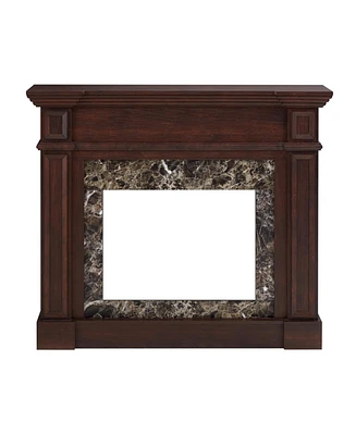 Only Mantel (Not Included 23" Fireplace)--Cherry, 45.6"W11.8"D40"H