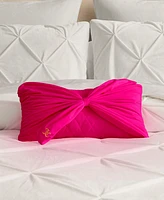 Juicy Couture Velvet Bow Decorative Pillow, 10" x 18"