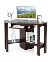 Wooden Study Computer Corner Desk with Drawer