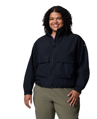 Columbia Plus Paracutie Cropped Cargo Windbreaker Jacket