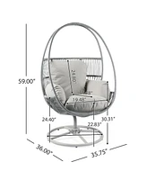 Reno Outdoor Wicker Swivel Lounge Chair