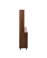 63" Kitchen Hutch Cabinet with Storage