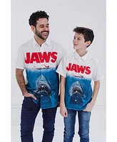 Jaws Boys Hawaiian Button Down Dress Shirt - White