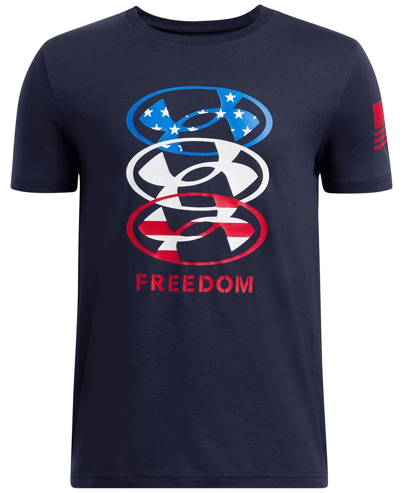 Under Armour Big Boys Freedom Stacked Graphic T-Shirt