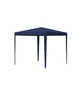 10'x10' Party Tent Outdoor Heavy Duty Gazebo Wedding Canopy + 4 Removable Walls, Blue
