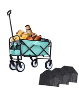 Multi-Purpose Collapsible Wagon for Camping, Groceries, and Beach