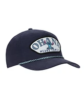 Disney Men's Stitch Ohana Means Family Adult Navy Retro Grandpa Snapback Hat