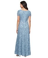Alex Evenings Women's Soutache Sequinned A-Line Dress