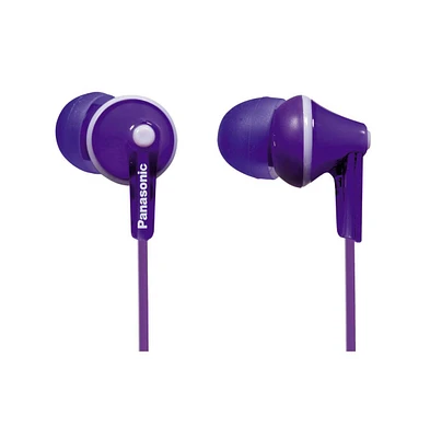 Panasonic Rp-HJE125-v ErgoFit In-Ear Earbud Headphones (Violet)