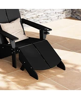 Modern Hdpe Plastic Folding Patio Adirondack Ottoman