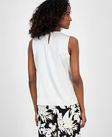 Anne Klein Women's Pleated Sleeveless Blouse