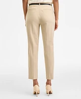 Anne Klein Women's Belted Straight-Leg Pants