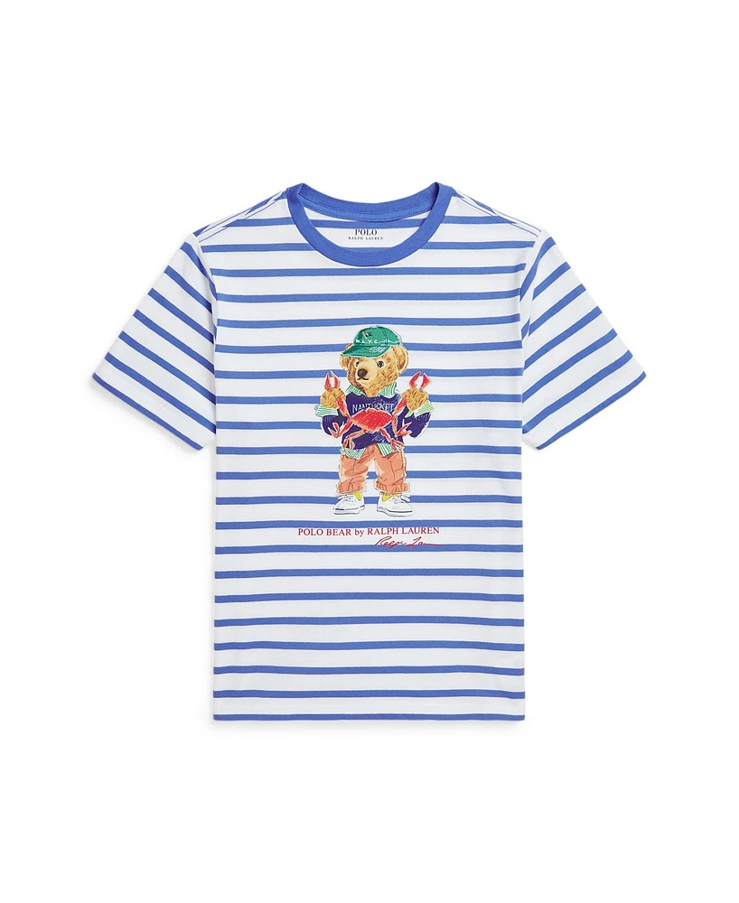 Polo Ralph Lauren Big Boys Bear Striped Jersey T-Shirt