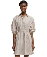 Boss by Hugo Women's Striped Cotton Shirt Dress