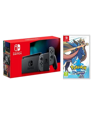 Nintendo Switch 32GB Gray with Pokemon Sword Bundle