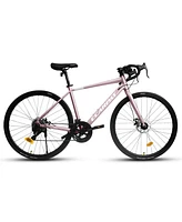 Lightweight 700C Road Bike with Disc Brakes and Aluminum Frame