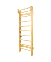 Multi-Purpose Swedish Ladder & Pull-Up Bar for Gymnastics, Physical Therapy, and Home Workouts