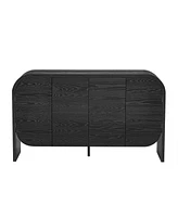 4-Door Sideboard with Rounded Corners