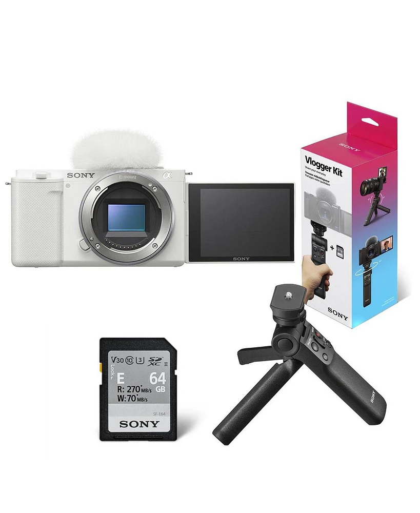 Sony Sony Zv-E10 Aps-c Mirrorless Interchangeable Lens Vlogging Camera, White