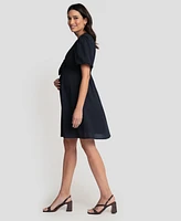 Seraphine Women's Maternity Front Bow Dress