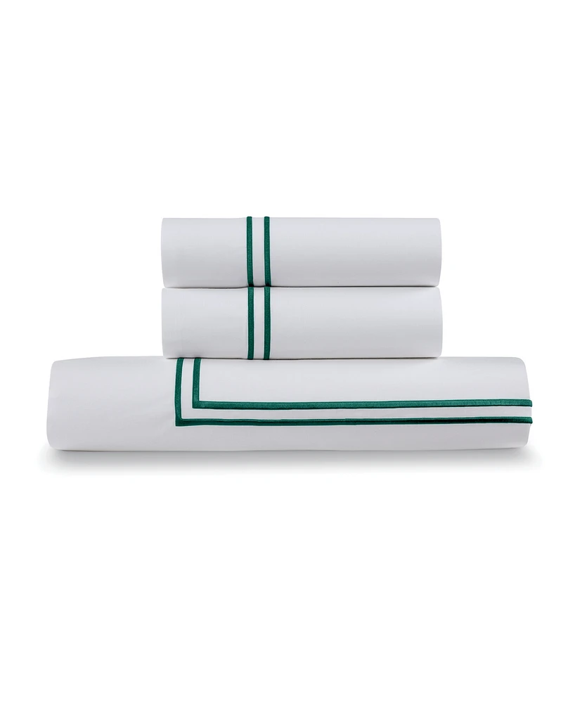 Ella Jayne Percale Satin Stitched 3-Pc. Duvet Cover Set, Twin/Twin Xl