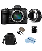 Nikon Z6III Mirrorless Camera with Ftz II Mount Adapter, Bundle with 128GB Memory Card, Battery, Bag, Cleaning Cloth