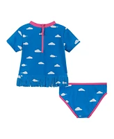 Toddler/Child Girls Short Sleeve Rash Guard Set