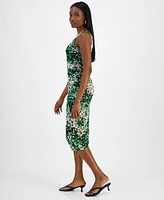 Bar Iii Women's Printed Mesh Sheath Dress, Exclusively at Macy's