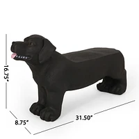 Charming Labrador Concrete Garden Bench: A Touch of Personality for Outdoor Perfection