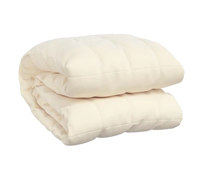 Weighted Blanket Light Cream 53.1"x78.7" 22 lb Fabric
